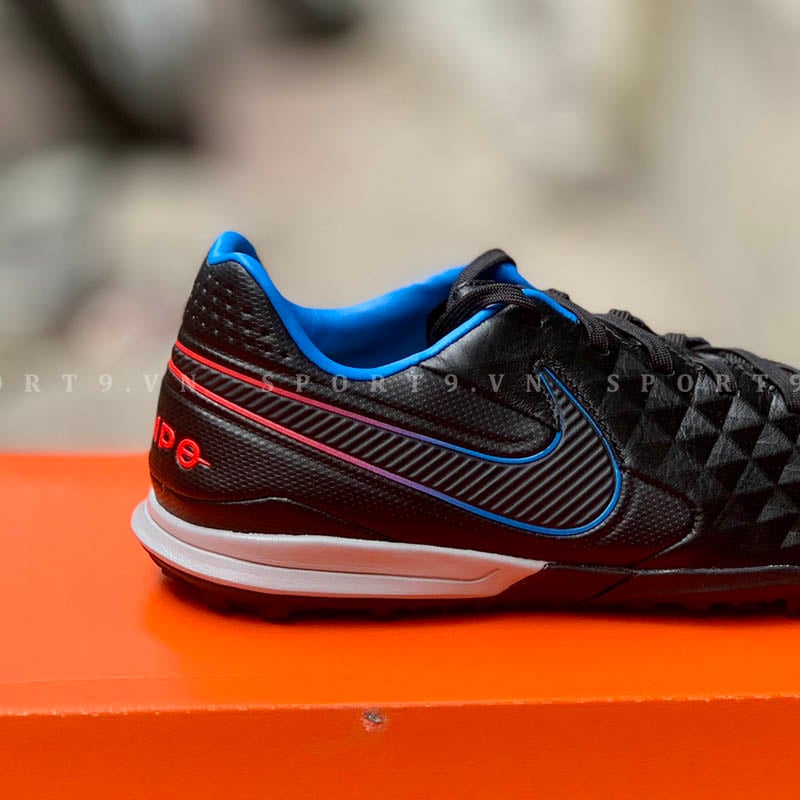 Nike Tiempo Legend 8 Pro TF Black x Prism - Black/Siren Red/Lite Photo Blue - AT6136-090